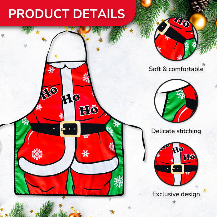 Christmas Santa Claus Apron Ho Ho Ho