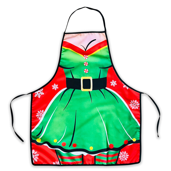 Christmas Miss Elf Ladies Funny Novelty Apron