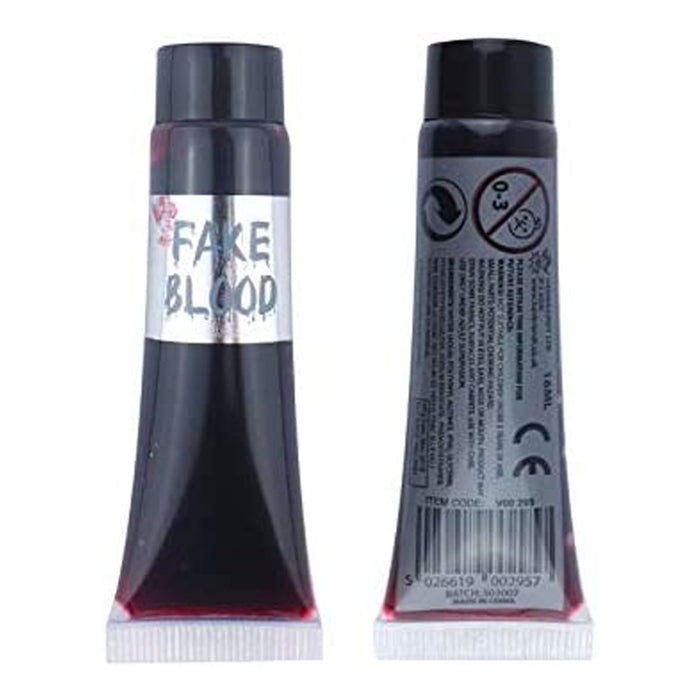 Fake Blood Tube 16ml Halloween Fancy Dress Make Up Zombie