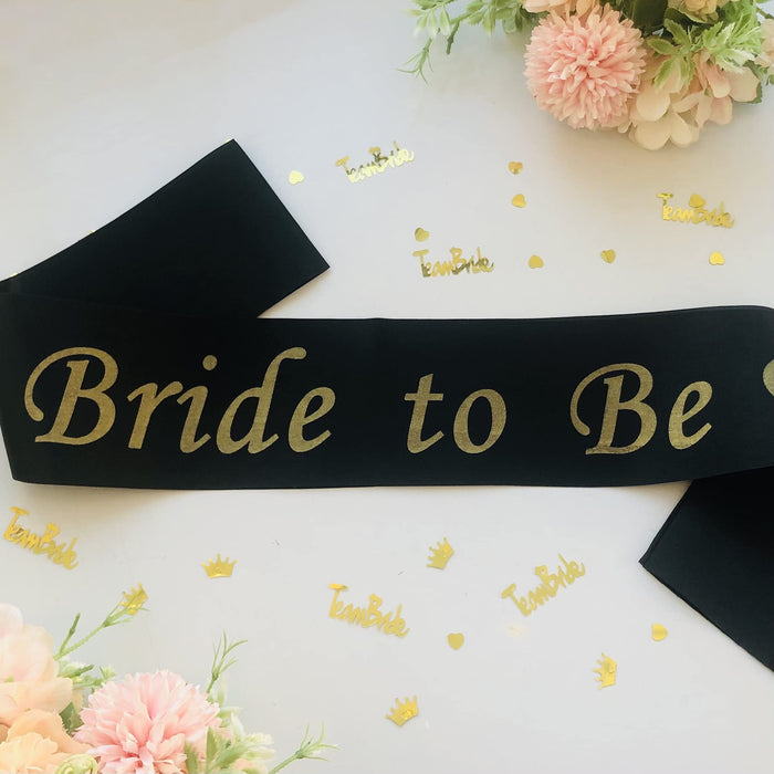 Hen Party Sashes Black and Gold