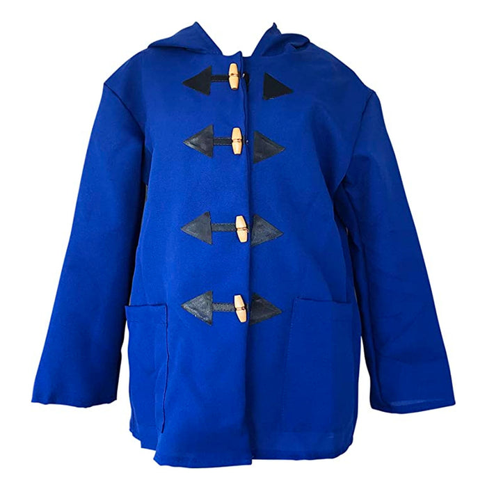 3-11 Years Childrens Blue Duffle Coat, Red Hat and Boot Covers World Book Day Costume