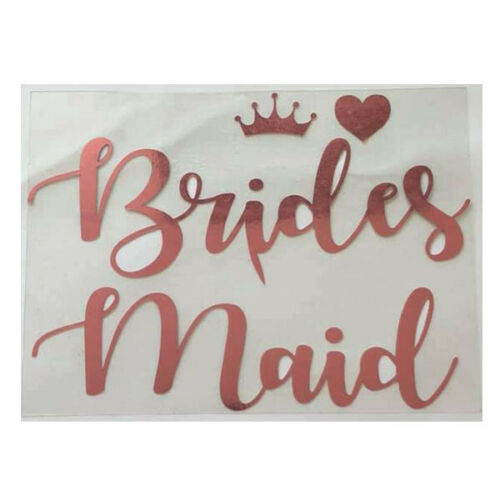 Hen Party T Shirt Transfers Rose Gold Foil